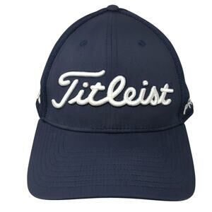 Fitleist Golf Pro V1 Fitted Baseball Cap Embroidered Vented Holes 6 Panel